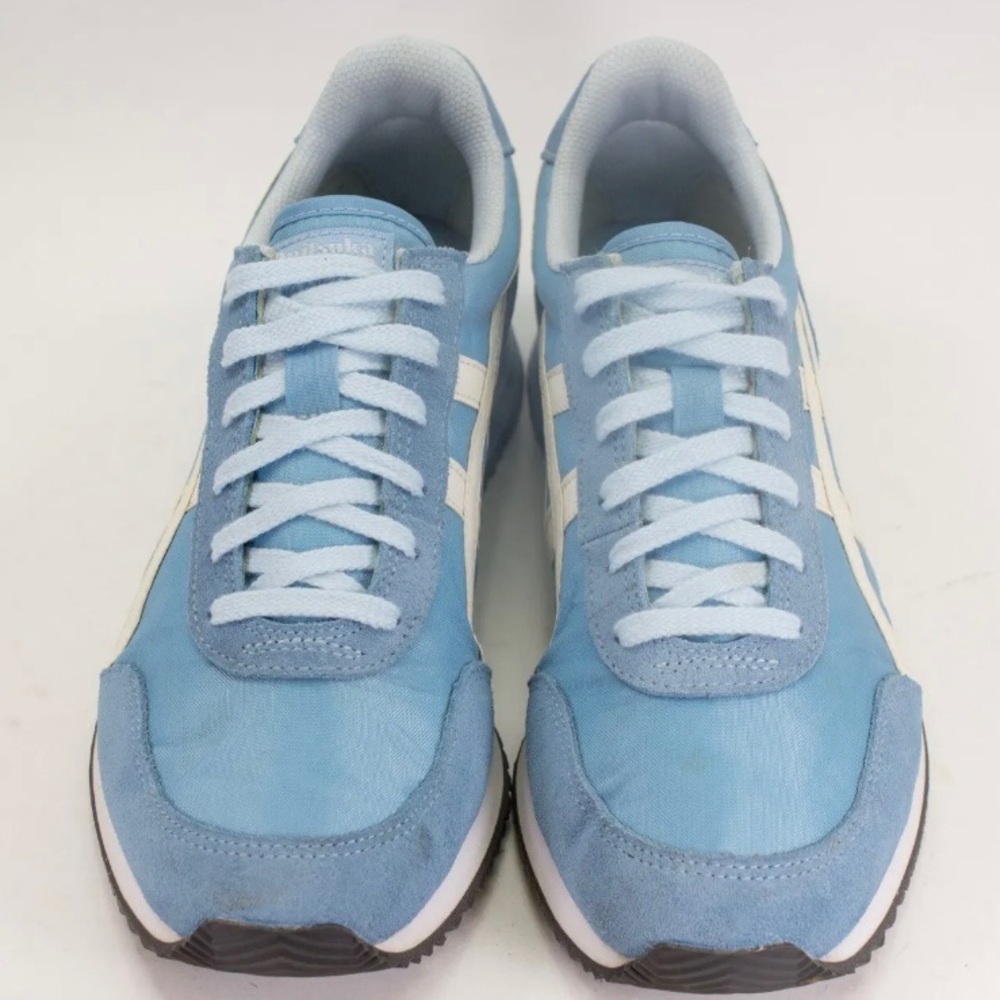 Onitsuka Tiger by Asics Light Blue and White Retro Runner Sneakers - Picture 7 of 12